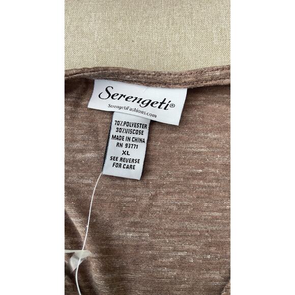 Serengeti brown knit top blouse size XL NWOT - Picture 3 of 4